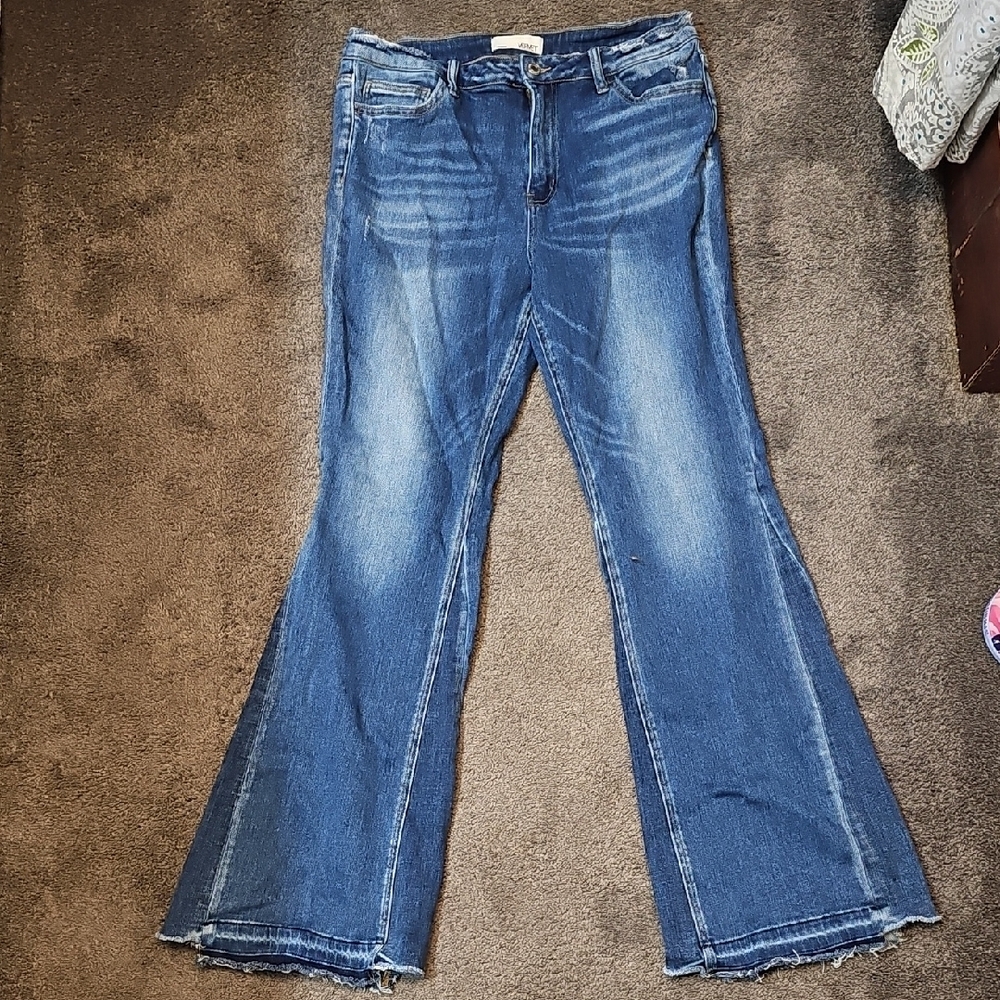 VERVET BY FLYING MONKEY Blue Flare Jeans